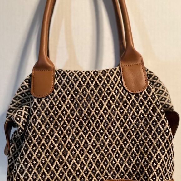 Gold Coast Tapestry Cream & Brown Tapestry Hand Bag - Picture 3 of 4